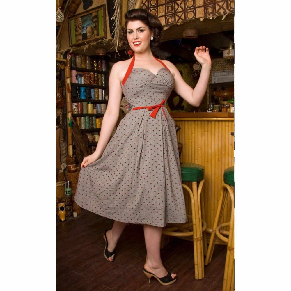 *LAST CHANCE* Tatyana Bettie Page circle anchor dress and shrug
